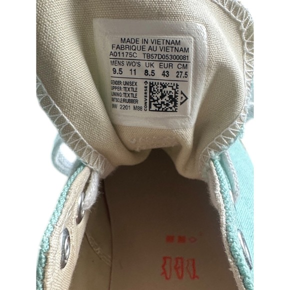 Converse Run Star Motion Ox Mens 9.5 Aqua Blue Excel Platform Lug Sole A01175C main image 8